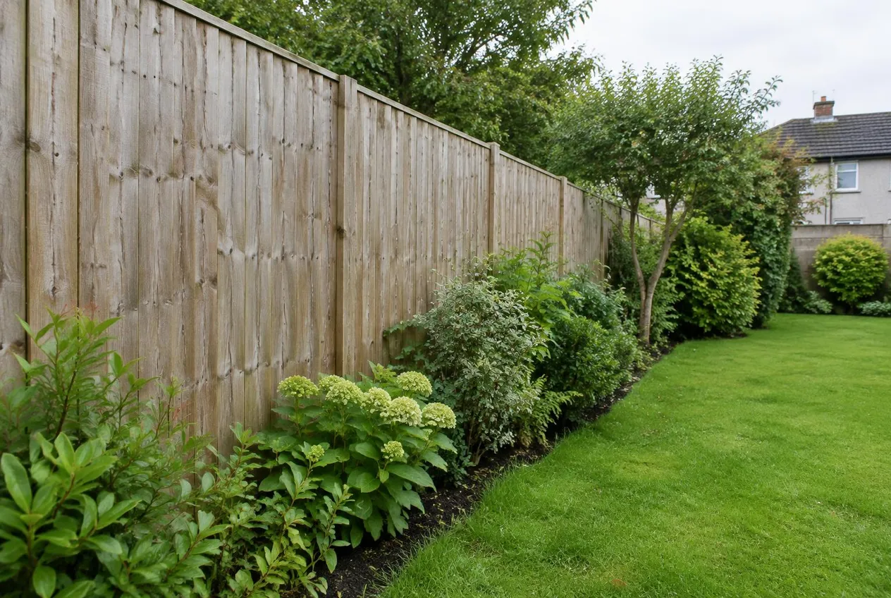 the same fence cleaned